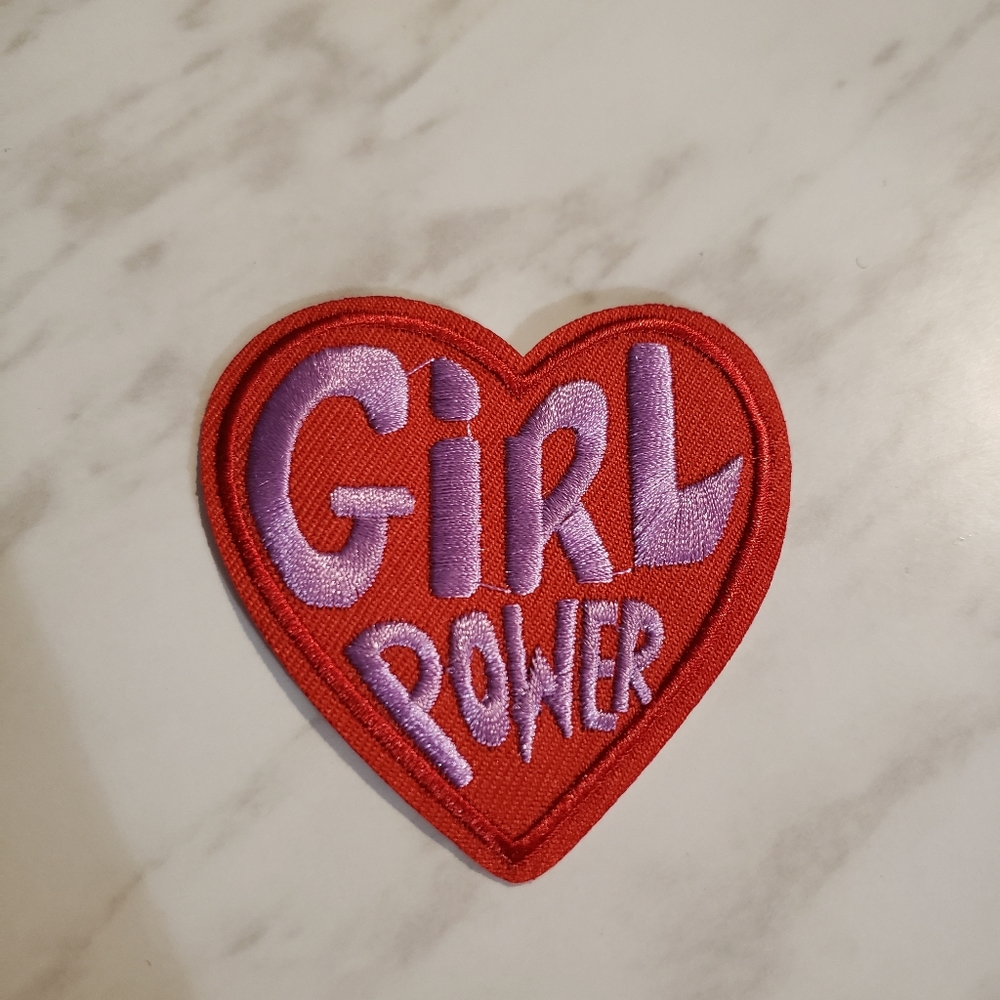 Girl Power Embroidered Iron On Patch